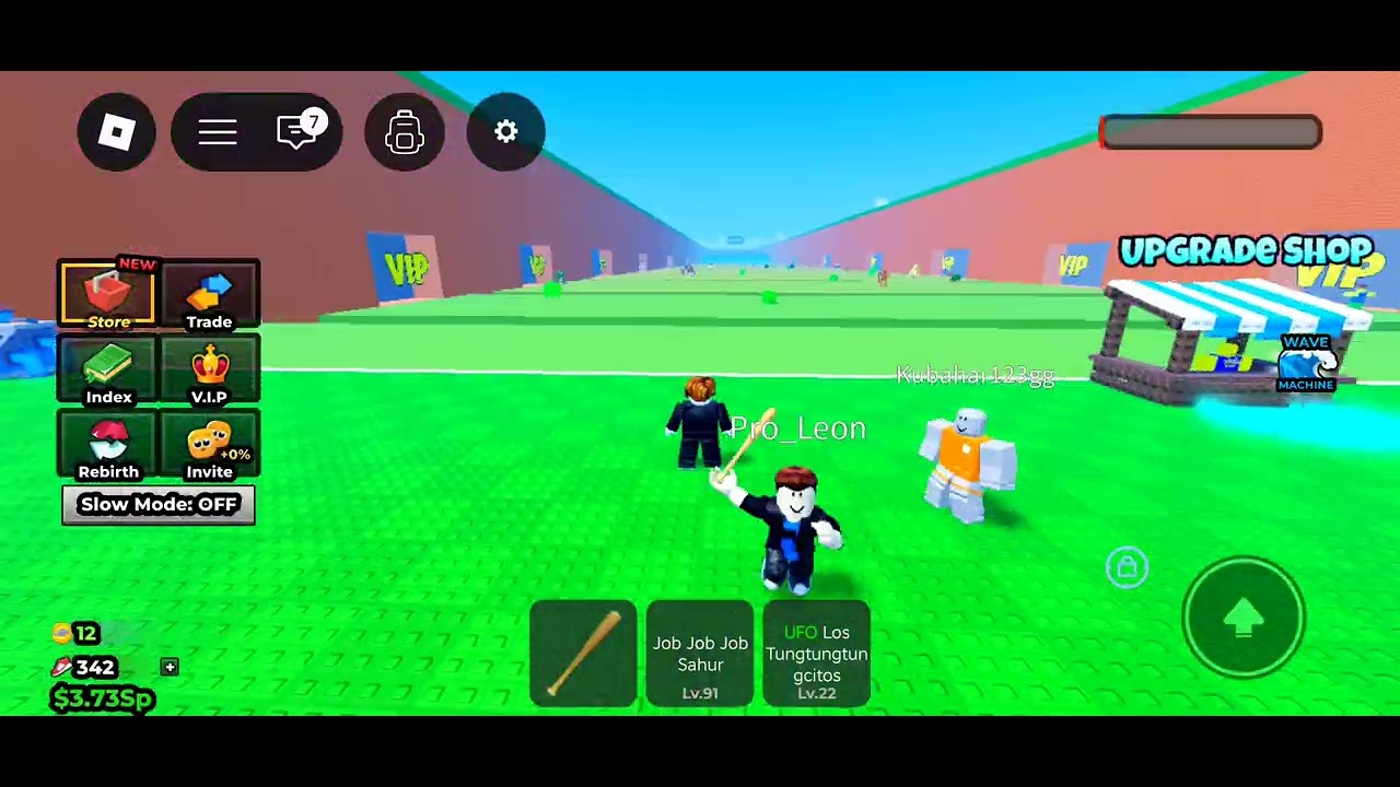 Gameplay of escape the tsunami for brainrots
