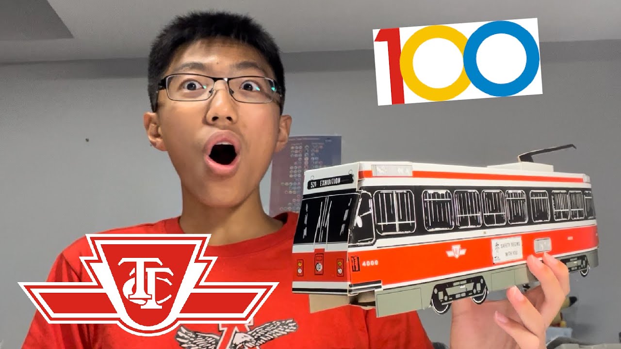 Folding up some TTC Bus & Streetcar Paper Models for my collection!!!