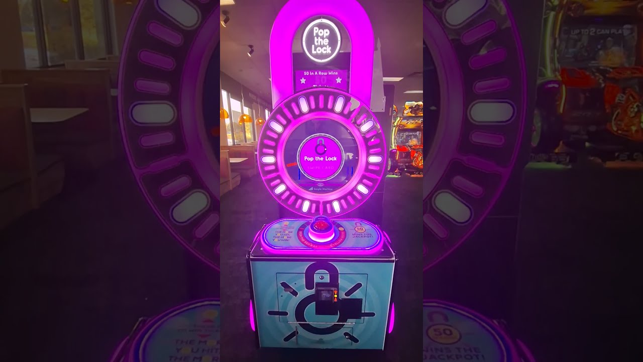 Bay Tek Pop The Lock Arcade game at Chuck E Cheese (now gone)
