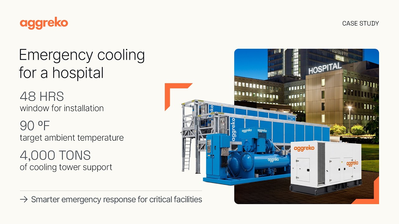 Emergency cooling for a hospital | Aggreko engineered HVAC case study