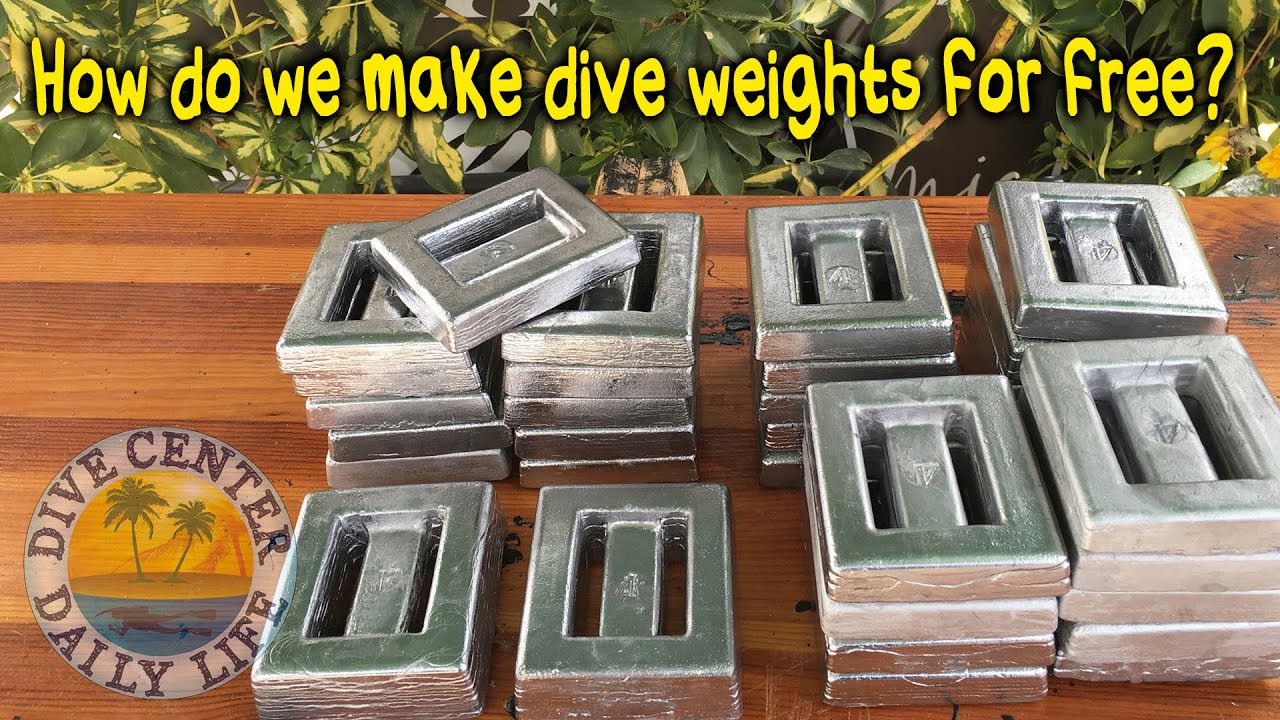 Free weights for scuba diving. How do we do it?