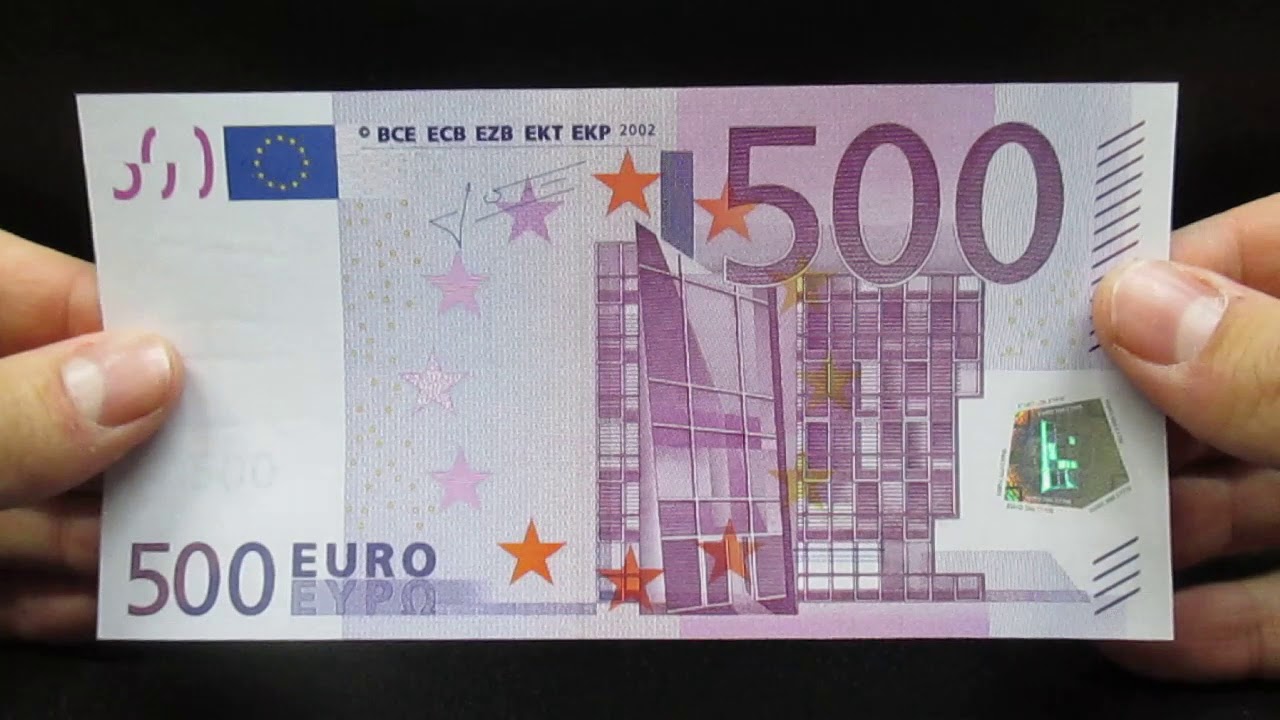 Banconota 500 Euro Prima Serie BCE EU