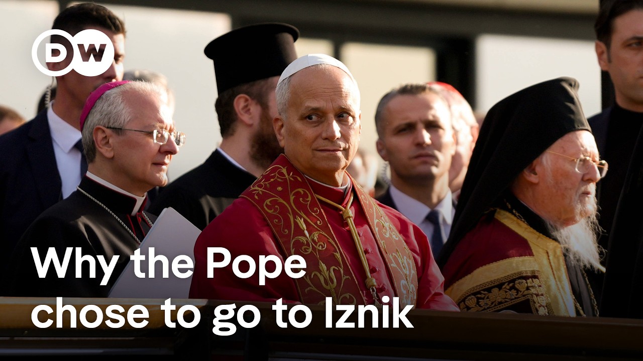 Pope Leo calls for unity in Iznik, Turkey | DW News