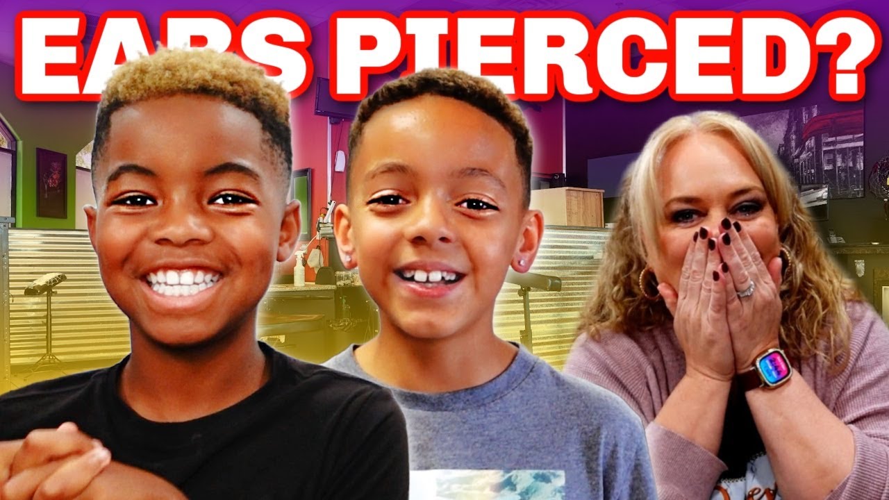 Getting Their Ears Pierced!