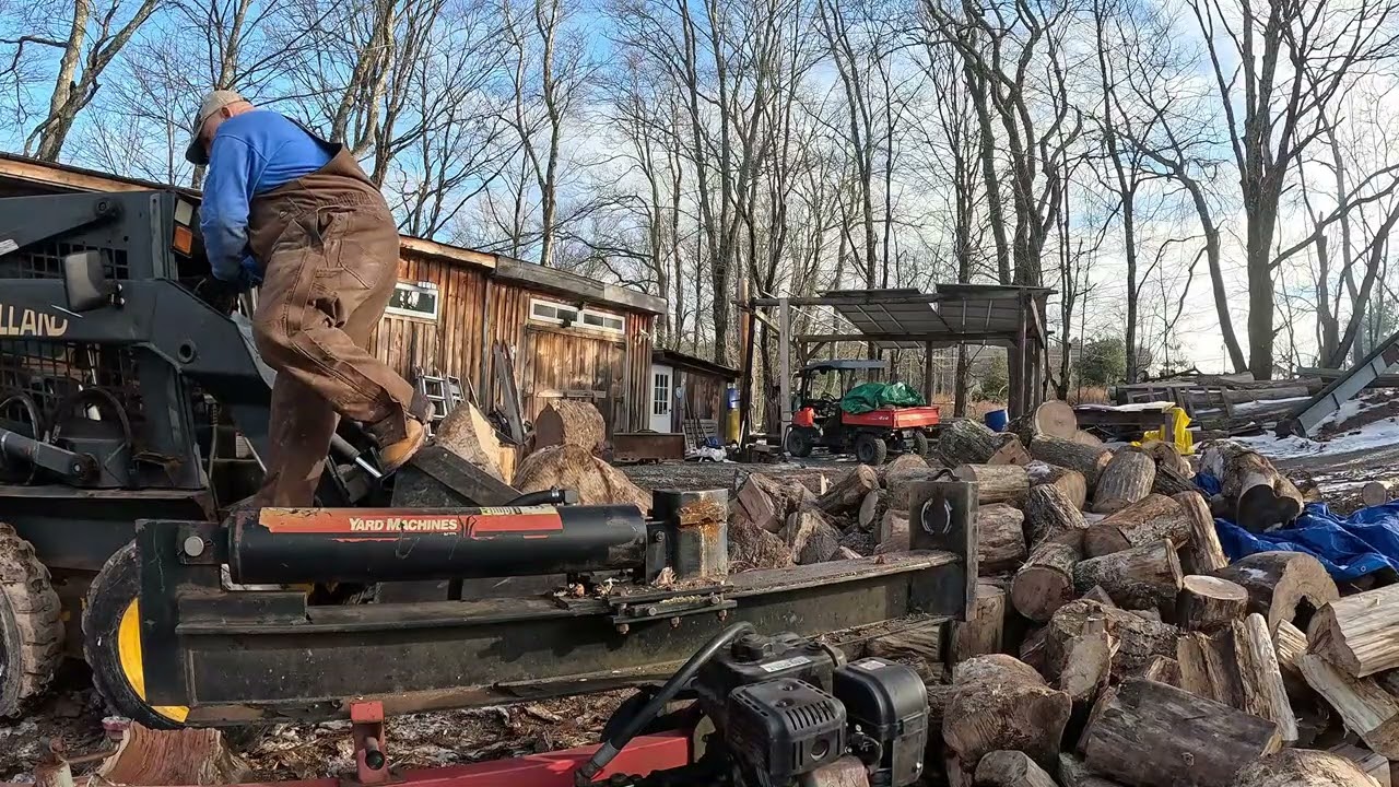 SPLITTING WOOD
