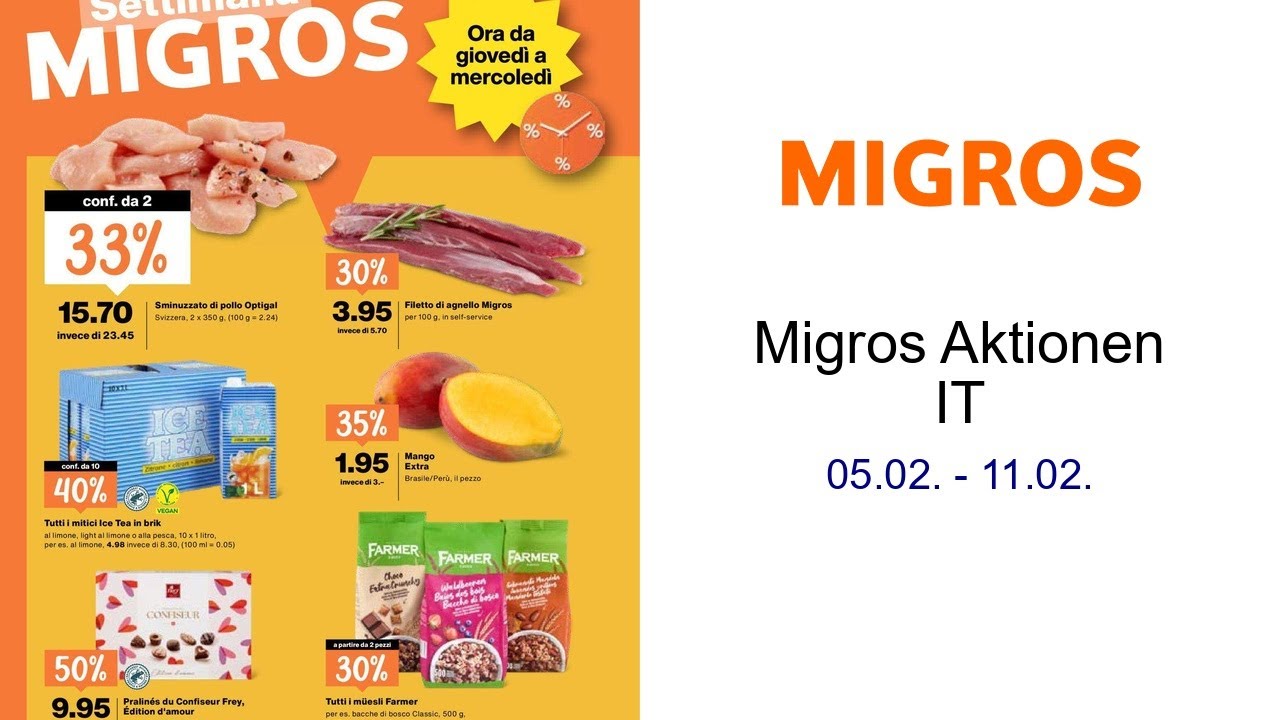 Migros Aktionen IT 05.02. - 11.02.