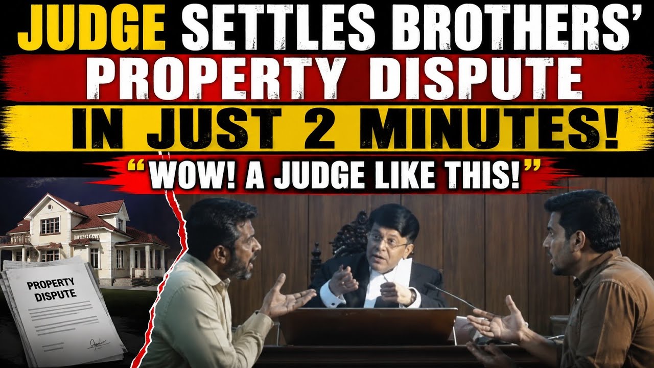 Judge&rsquo;s Masterstroke! Brothers&rsquo; Property Dispute Settled in Just 2 Minutes