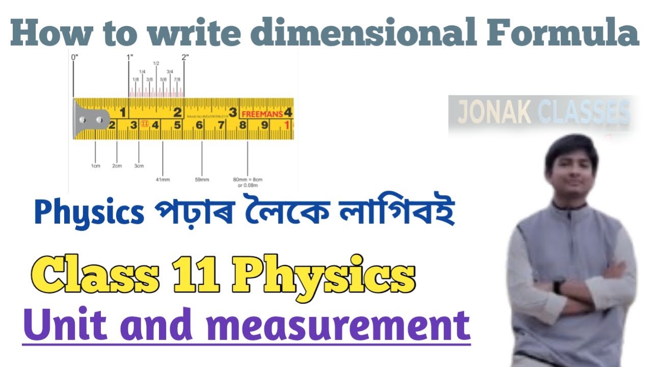 How to write dimensional formula , Assamese explanation Class 11 Physics 