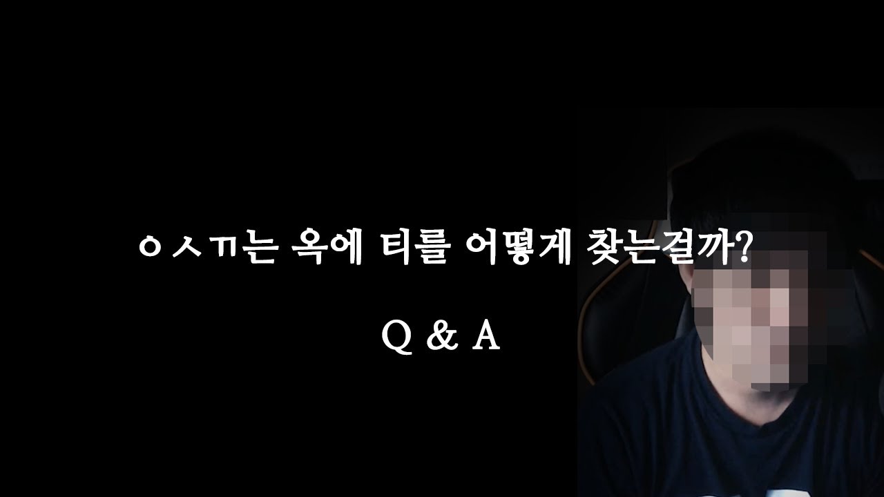 ㅇㅅㄲ는 옥에 티를 어떻게 찾는 걸까?