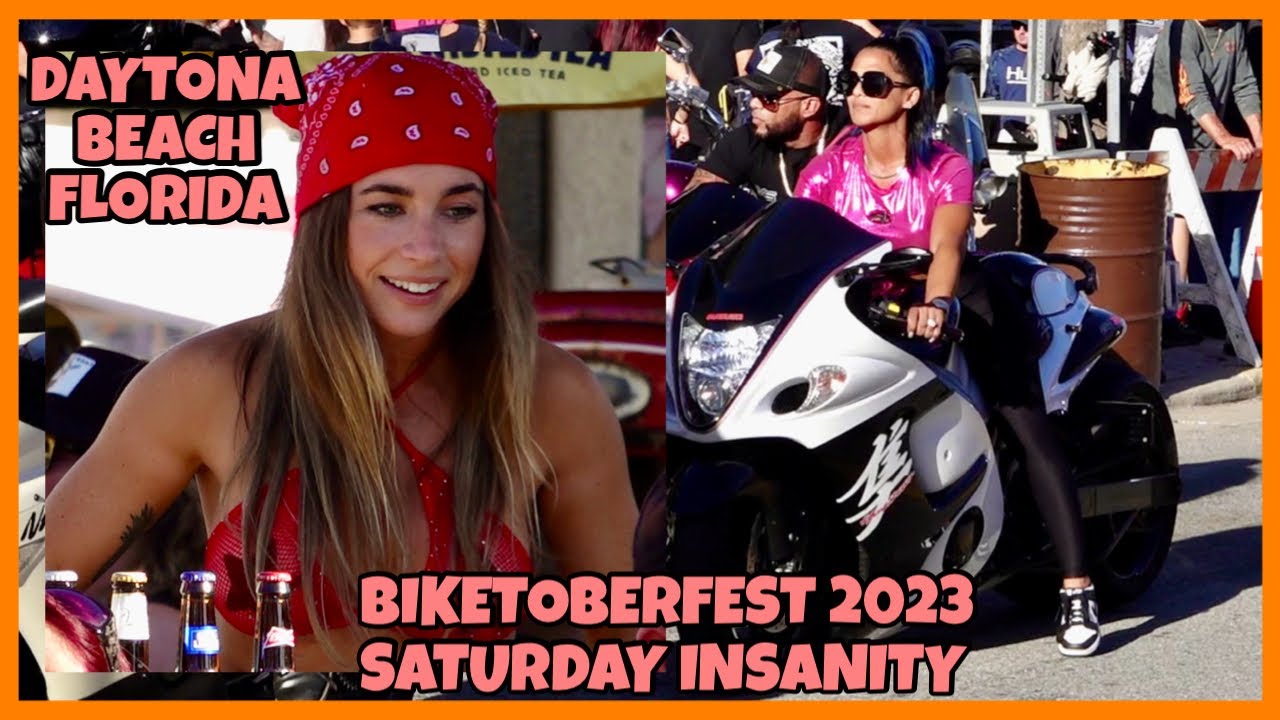 Daytona Biketoberfest - Saturday Insanity - 4K - Bike Week