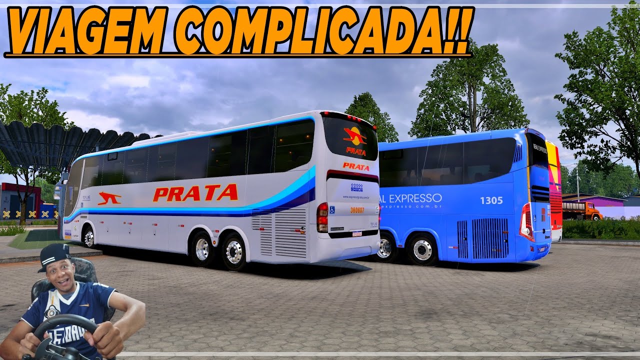 PEGUEI UM TRANSITO na SAIDA!! SIMULADOR de ÔNIBUS REALISTA | EURO TRUCK SIMULATOR 2