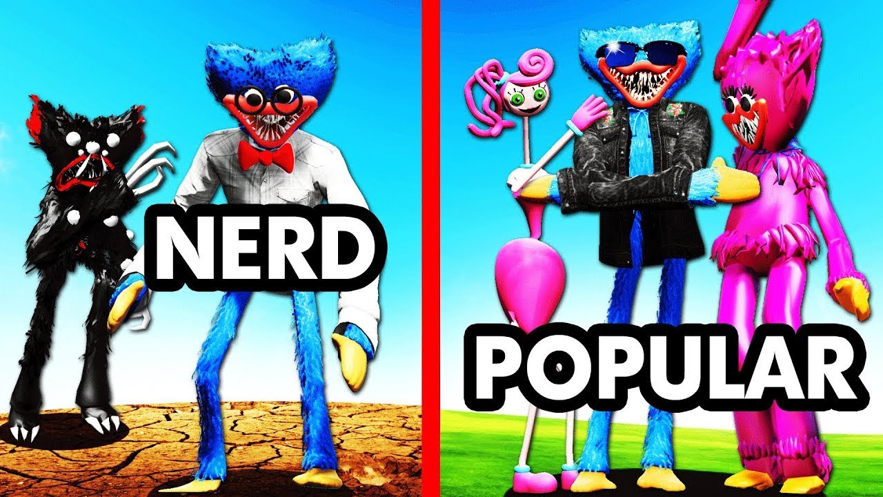 Transformando A HUGGY NERD En Un HUGGY POPULAR (GTA 5)