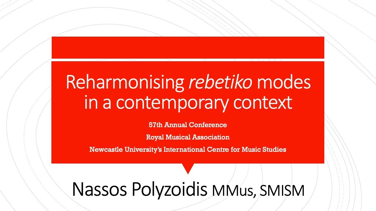 Reharmonising rebetiko modes in a contemporary context