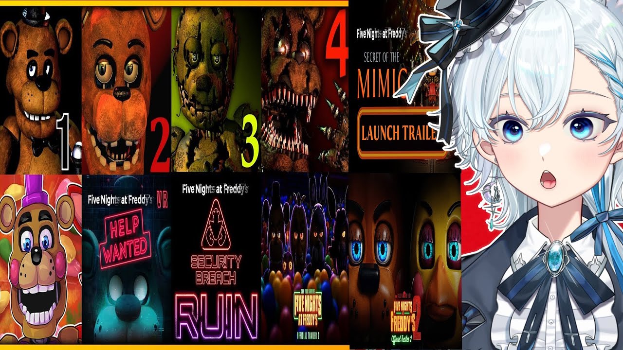 Новый фанат FNAF вслепую реагирует на все трейлеры игры/фильма Five Nights at Freddy's! (2014 - 2...