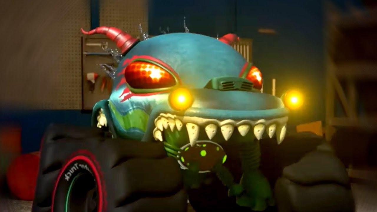 Scary Monster Truck Dan and Spooky Car Story for Kids