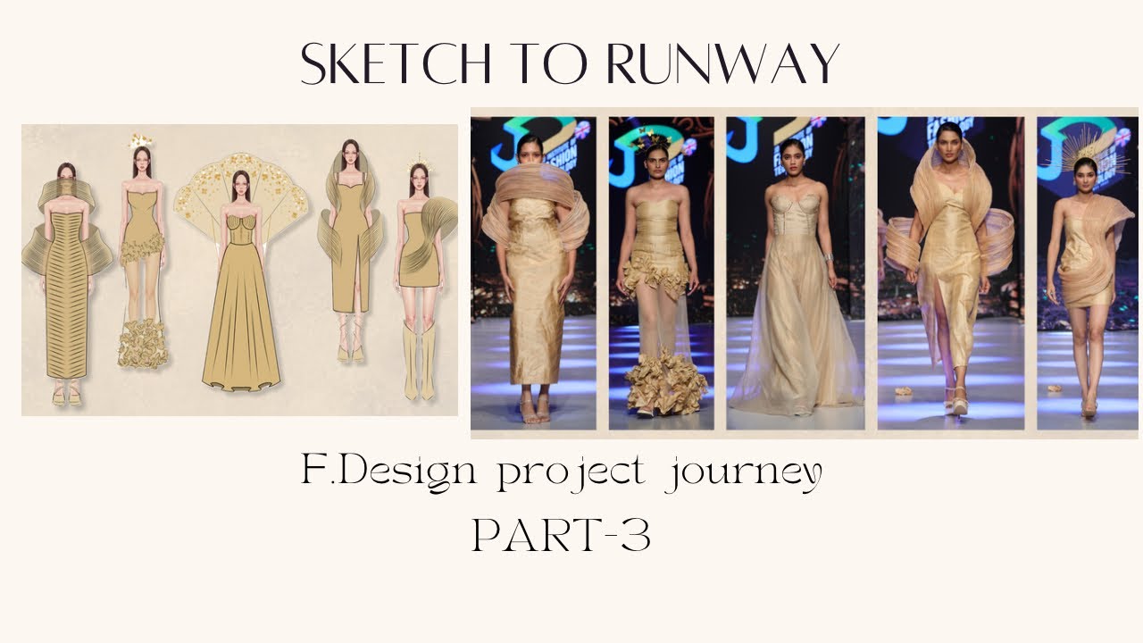 Fashion Design Project || Jd Institute of Fashion Technology || Sketch to Runway journey.