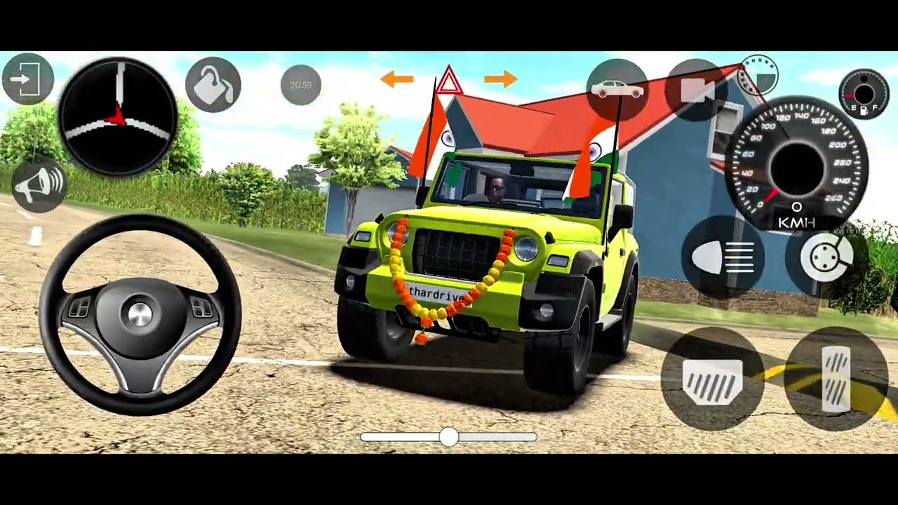 Modified Mahindra Thar Car Games: Indian Cars (Gadi Wala Game) - Car Game 2026 indan car simulator