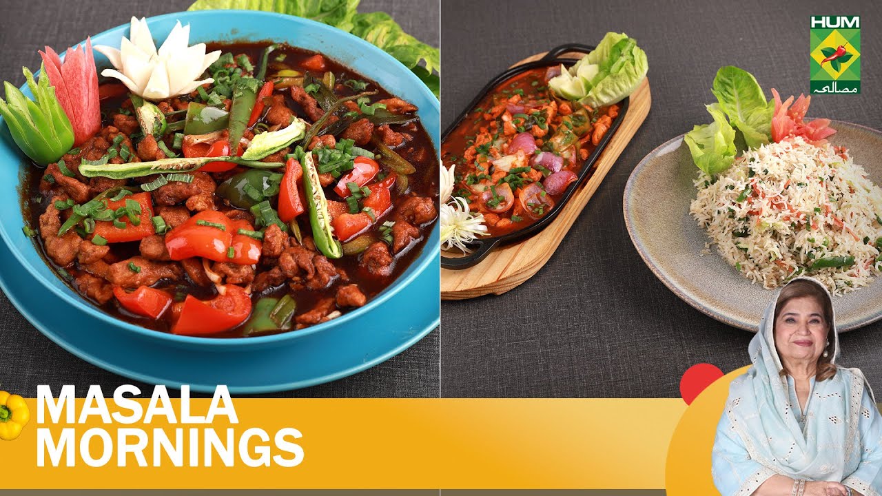 Chicken Hunan & Chicken Cheese Sizzler With Sauce | Masala Mornings | Chef Shireen | 9 Feb 24