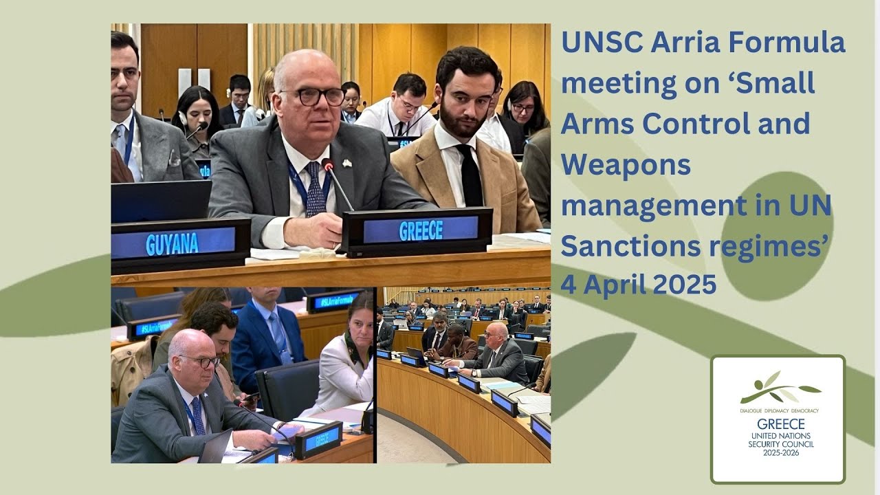Statement of Greece &ndash; UNSC Arria Formula Meeting on Small Arms Control & Weapons Management