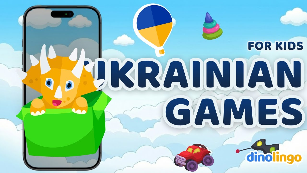 Online Ukrainian Games for kids - Memory card game - Learn Ukrainian for kids - Dinolingo