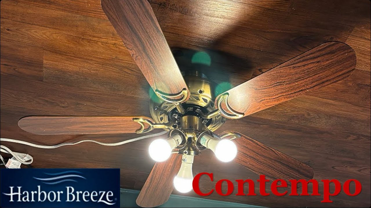 42” Harbor Breeze Contempo ceiling fan (full video)
