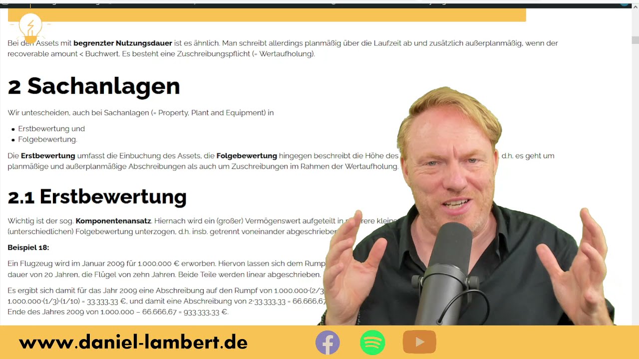 Sachanlagen nach IAS/IFRS: Erst- und Folgebewertung, insb. Neubewertungsmodell