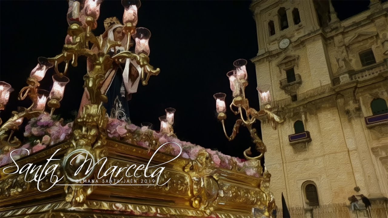 Santa Marcela en plaza de Santa María - Semana Santa Jaén 2019