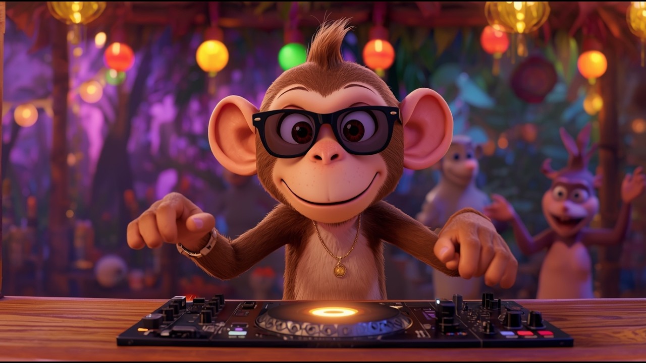 🐵 Chu Chu Ua Dschungelparty! Verrückter Tiertanz 🦁🦓 | Lustiges Kinderlied 🎉🌴