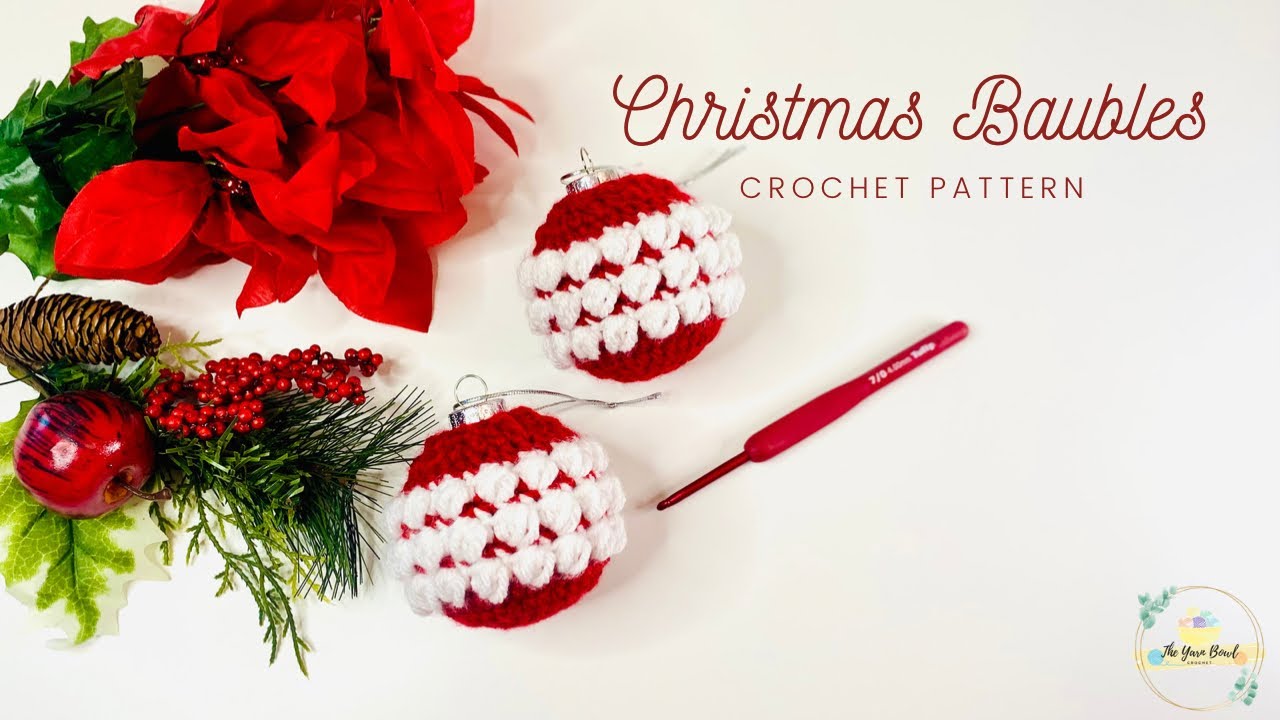 Crochet Christmas Baubles | Bubble Wrap Baubles | Easy Crochet Ornament