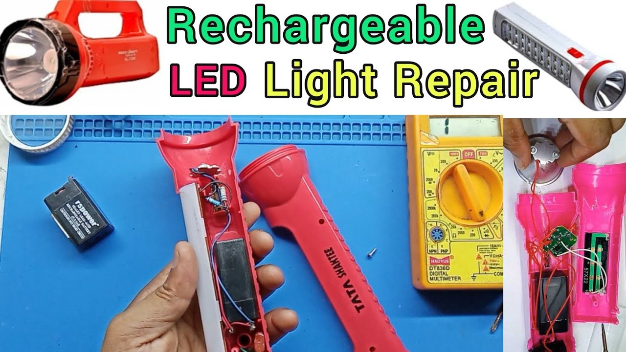 |How To Repair Torch Light | Emergency Light Repair #torchlight #torch #howtofix #torchrepair 