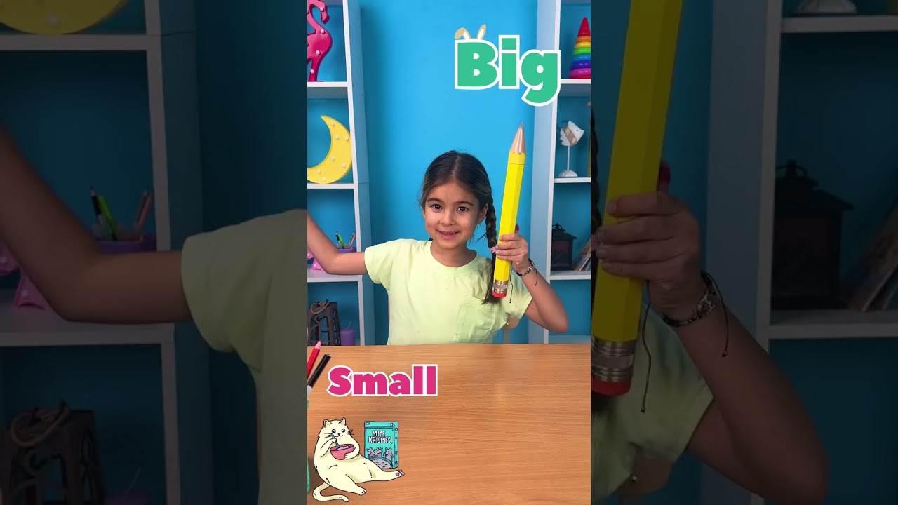 ✏️ Big vs Small &mdash; Fun Learning For Toddlers! 😄 #shorts #kidslearning