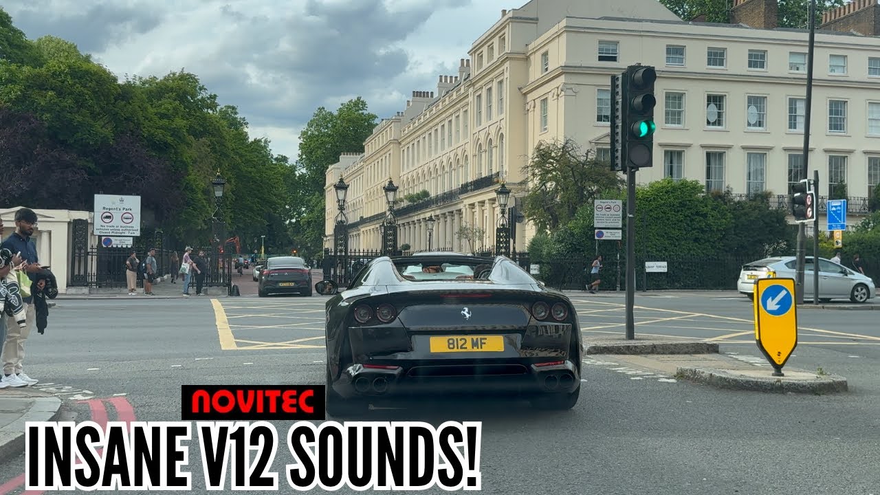 CRAZY NOVITEC Ferrari 812 GTS Drive In London! INSANE V12 SOUNDS, REVS & REACTIONS!