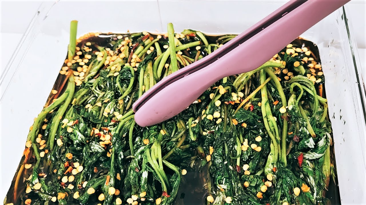 💚노안 항암항염 해독에 좋은 쑥 진작 이렇게 먹을걸! 쑥 냉동보관할 필요없어요 이렇게 하면 밑반찬으로 최고