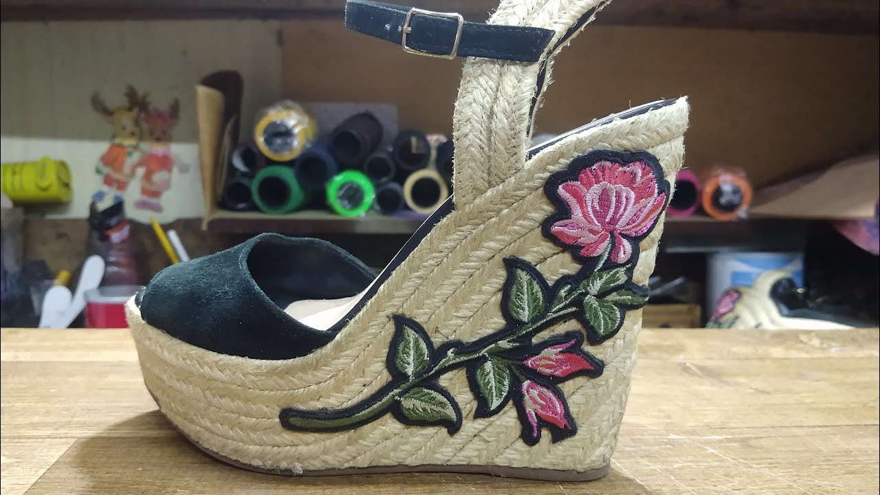 Como diminuir plataforma de sandália. Confira essa customização.