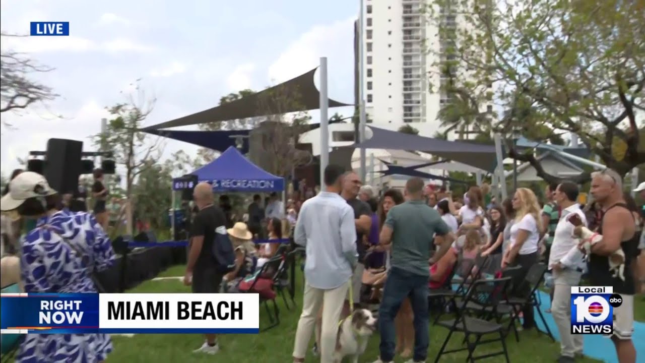 Beautiful new look, features for Maurice Gibb Memorial Park in Miami Beach