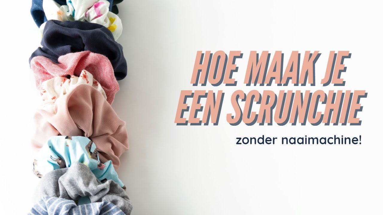 Scrunchie maken zonder naaimachine