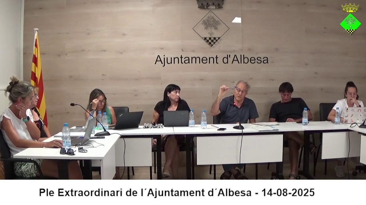 Ple Extraordinari de l´Ajuntament d´Albesa - 14-08-2025