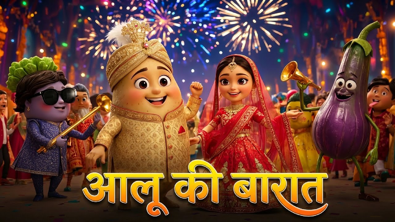 Aalu Ki Barat | Kids Hindi | Hindi Cartoon Video |आलू की बारात | #hindirhymes