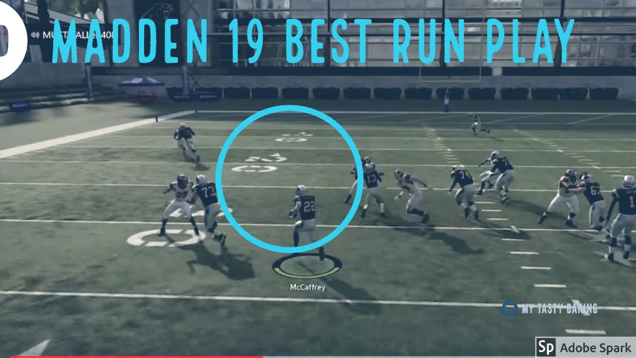 BEST RUN PLAY IN MADDEN 19 - SINGLEBACK Y TRIPS RUN SCHEME - TRYTHISPLAY