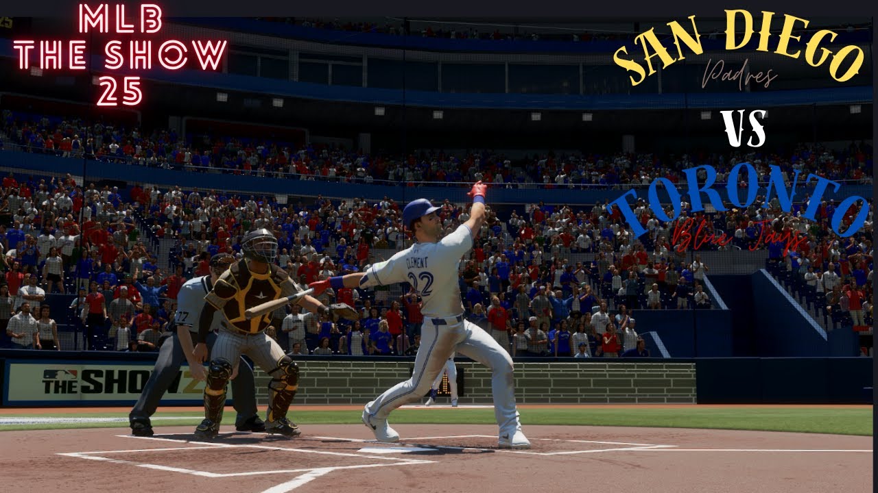 4K/MLB The Show 25 - San Diego Padres VS Toronto Blue Jays /геймплей - PS5