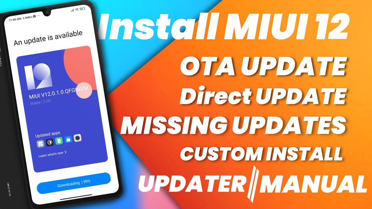 install MIUI 12 official OTA update On Redmi Note 7/7S | REDMI NOTE 7/7S