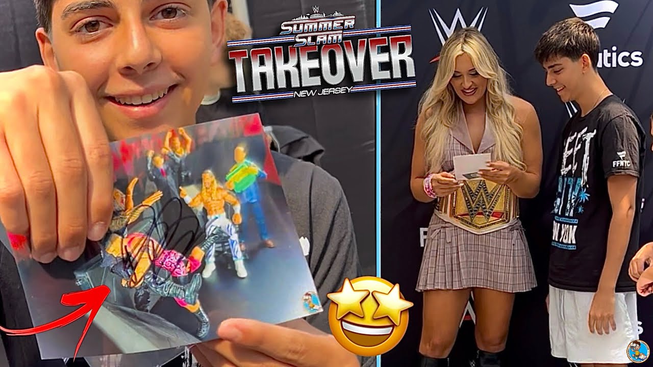 I MET SO MANY WWE SUPERSTARS! **SUMMERSLAM TAKEOVER**