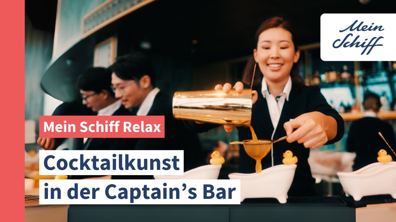 Captain‘s Bar auf der Mein Schiff Relax: Neue Cocktails von Linh Nguyen I Mein Schiff