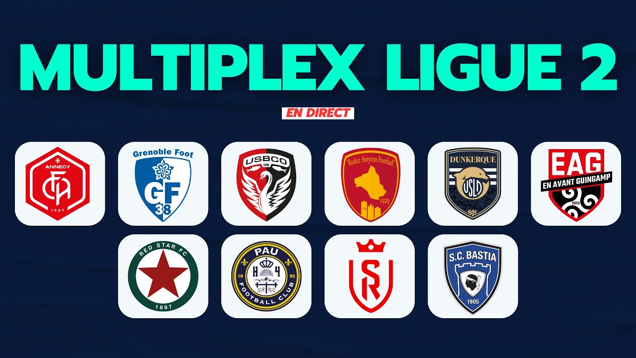 🔴LIVE MULTIPLEX LIGUE 2 EN DIRECT // RED STAR - PAU, REIMS - BASTIA, DUNKERQUE - GUINGAMP // LIVE🔴