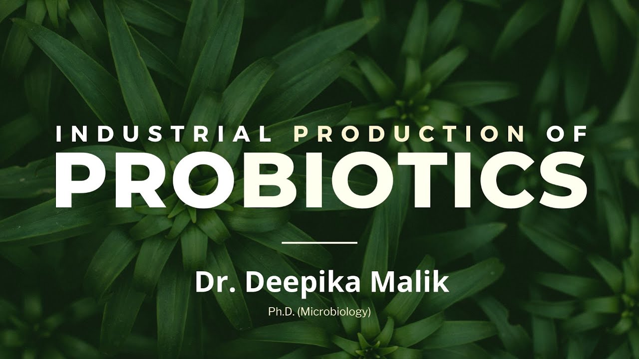 Industrial Production of Probiotics - Dr. Deepika Malik | Ph.D. ( Microbiology )