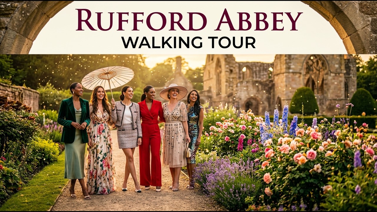 Rufford Abbey, UK 4K Walking Tour | THE ABBEY HENRY VIII DESTROYED [4K/50fps]