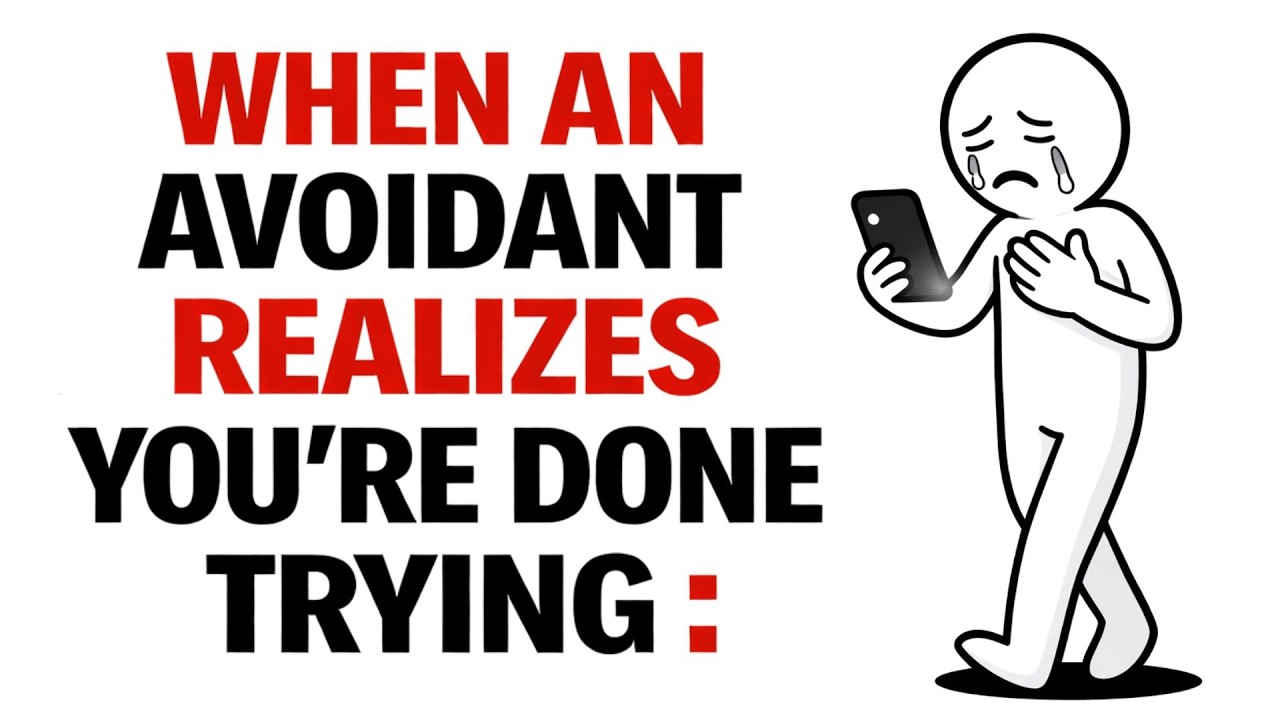 When an Avoidant Realizes You’re Done Trying :The 8 Stages of Regret