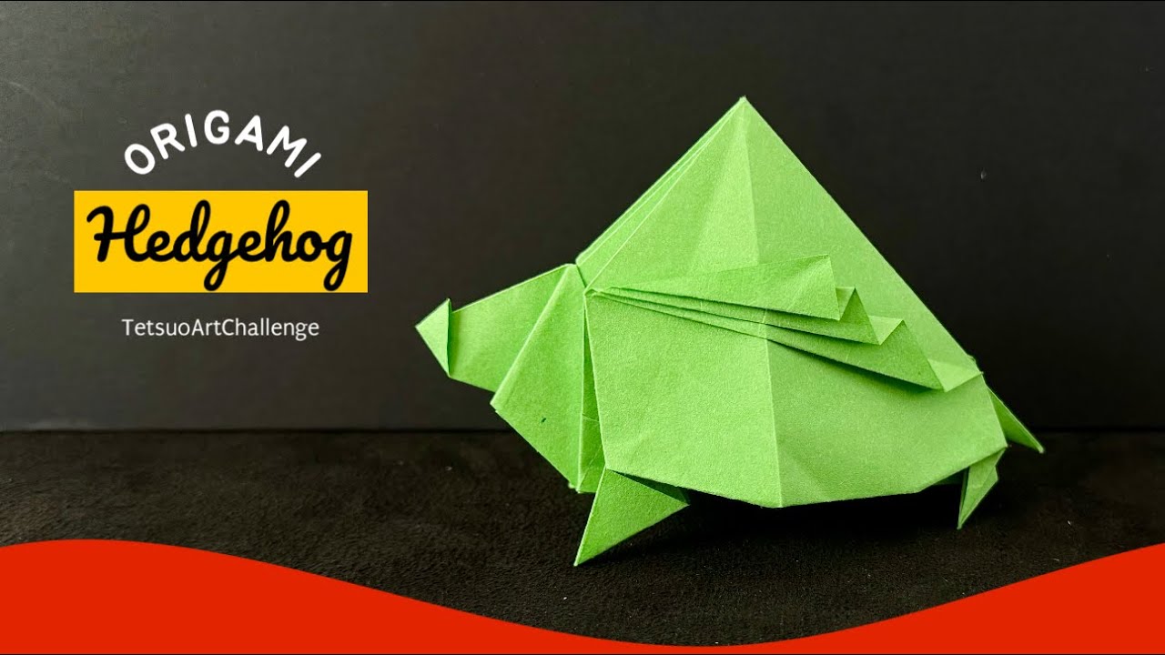 Step-by-step Tutorial Origami Hedgehog | Relaxing Origami
