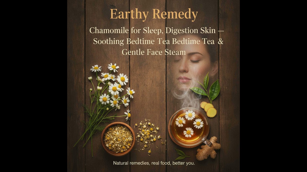 Chamomile for Sleep, Digestion & Glowing Skin &mdash; Soothing Bedtime Tea & Gentle Face Steam