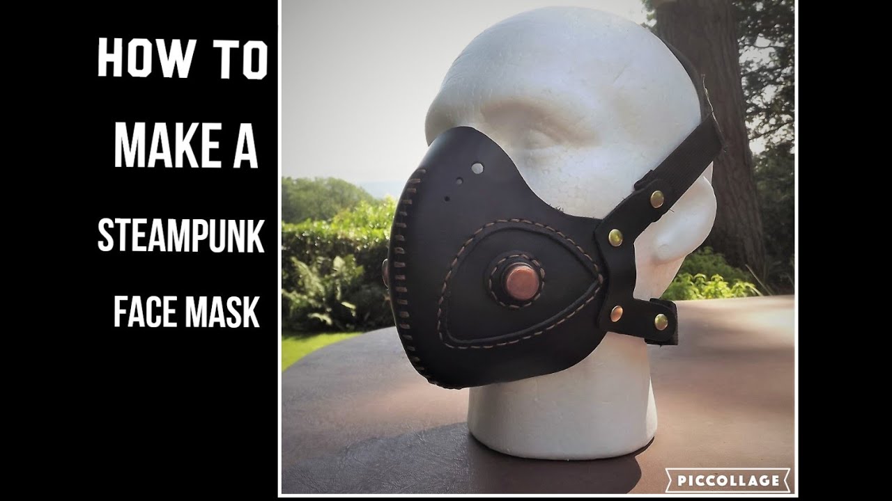 HOW TO MAKE a STEAMPUNK FACE MASK - With copper details